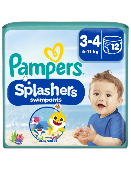 Pampers Pants Splashers ujumismähkmed (suurus 3-4, 12 tk)