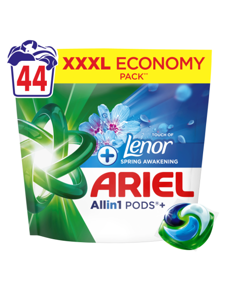 Ariel All-in-1 PODS +Touch of Fresh Air Lenor Pesukapslid, 44 Pesu