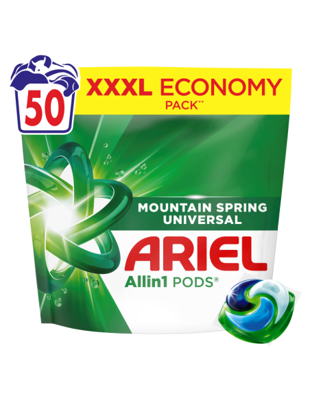 Ariel All-in-1 PODS Mountain Spring Pesukapslid, 50 Pesukorda