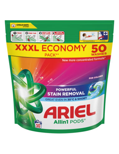 Ariel All-in-1 PODS Color Pesukapslid, 50...