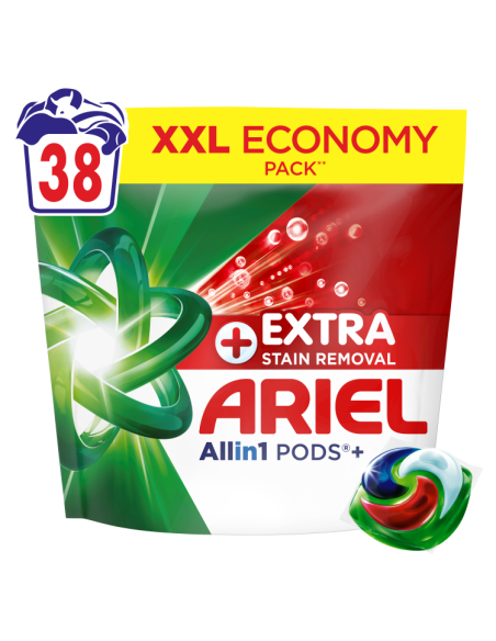 Ariel All-in-1 PODS +Extra Clean Power Pesukapslid, 38 Pesukorda