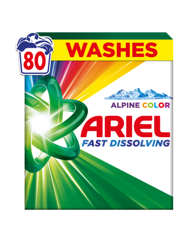 Ariel Pesupulber Color, 4.4 kg, 80 Pesukorda