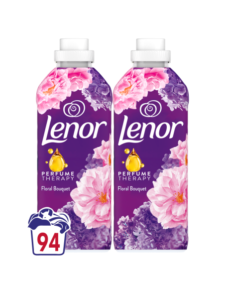 KAST 6 tk! LENOR Pesuloputusvahend Floral Bouquet 2 x 987 ml (94 Pesukorda)