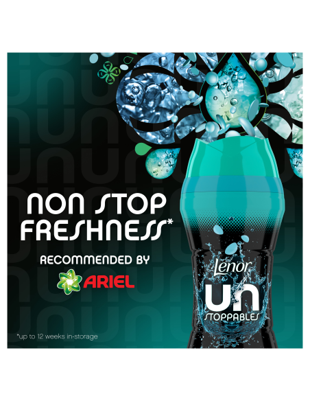 KAST 6 tk! LENOR Lõhnagraanulid Unstoppable Fresh 495 g (41 Pesukorda)