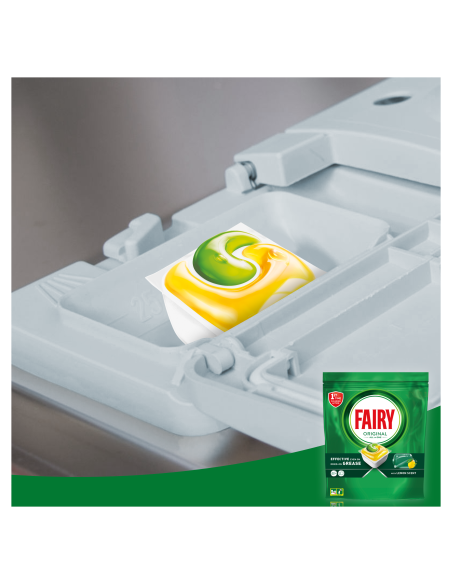 KAST 3 tk! Fairy Original All in One Nõudepesumasina Tabletid Lemon, 100 tk