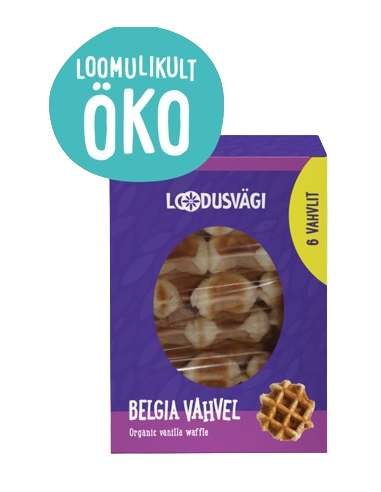 KAST 16 tk! Loodusvägi ÖKO Belgia vahvel 150g...