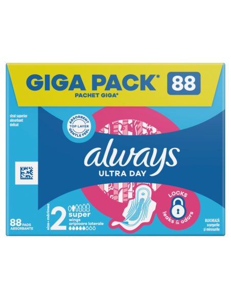 Always Ultra päeva hügieenisidemed tiibadega 88 tk (suurus 2, Long)
