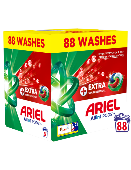 Ariel All-in-1 PODS +Extra Stain Removal pesukapslid 88 tk