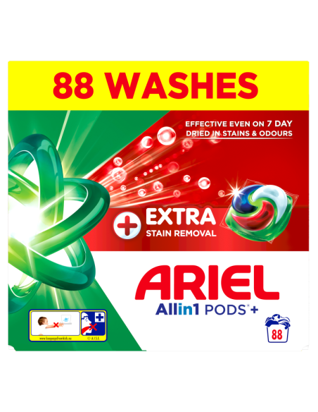 Ariel All-in-1 PODS +Extra Stain Removal pesukapslid 88 tk