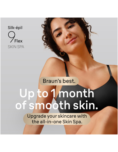 SES9-481 3D Braun Silk•épil 9 Flex SkinSpa Epilaator + BS1000 minitrimmer BODY