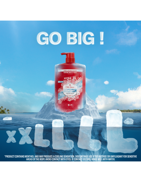KAST 4 tk! Old Spice Cold Spice meeste dušigeel ja šampoon, 1000 ml
