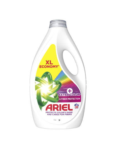 KAST 4 tk! Ariel +Extra Color Pesugeel, 50 Pesukorda, 2.25 L