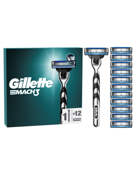 Gillette Mach3 raseerija + 12 varutera
