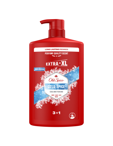 Old Spice Cold Spice meeste dušigeel ja šampoon, 1000 ml