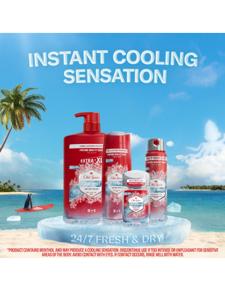 Old Spice Cold Spice meeste dušigeel ja šampoon, 1000 ml