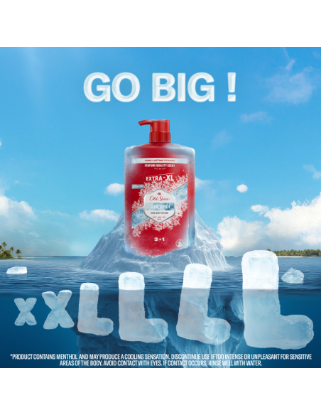 KAST 4 tk! Old Spice Cold Spice meeste dušigeel ja šampoon, 1000 ml