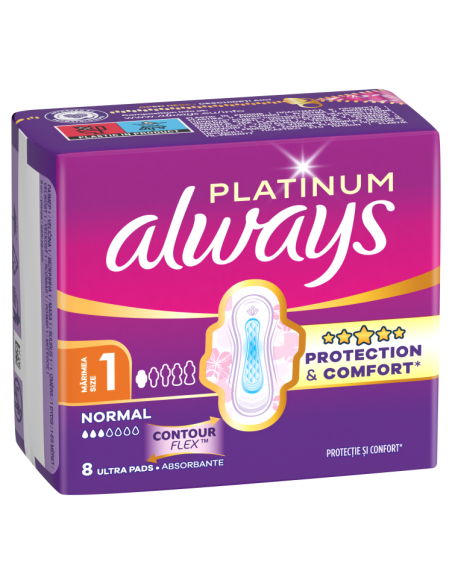 Always Platinum Normal hügieenisidemed tiibadega nr 1 (8 tk)