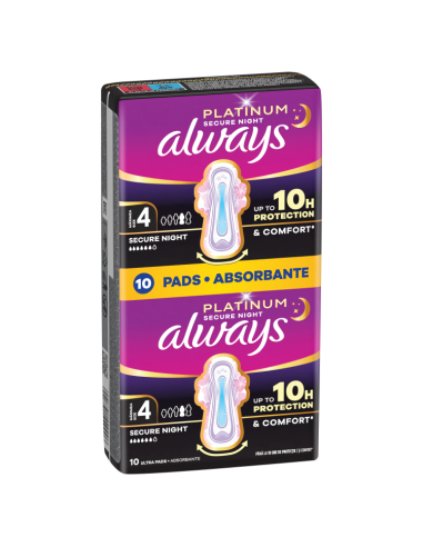 KAST 12 tk! Always Platinum Secure Night Size 4...