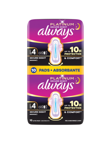 KAST 12 tk! Always Platinum Secure Night Size 4...