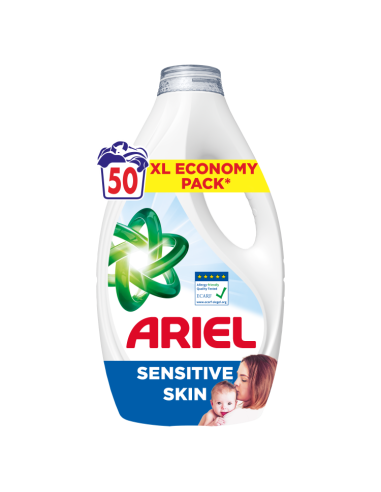 Ariel Sensitive Pesugeel, 2.25 L, 50 Pesukorda