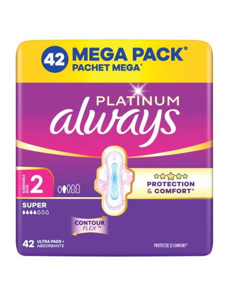Always Platinum Super hügieenisidemed tiibadega nr 2 (42 tk)