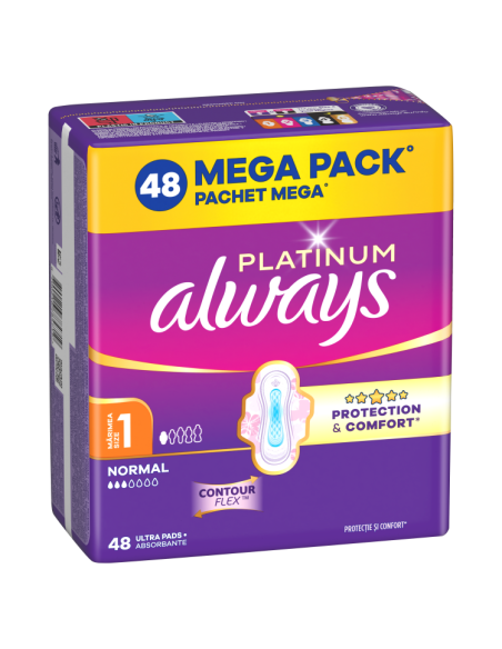 Always Platinum Normal hügieenisidemed tiibadega nr 1 (48tk)