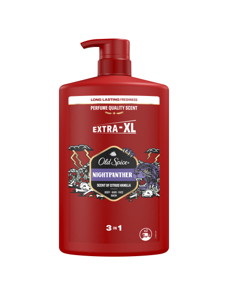 Old Spice Night Panther dušigeel ja sampoon 4x1000ml
