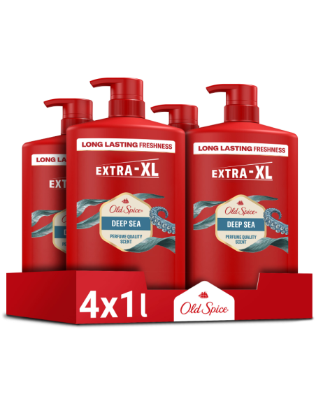 Old Spice Deep Sea dušigeel ja šampoon 4x1000ml