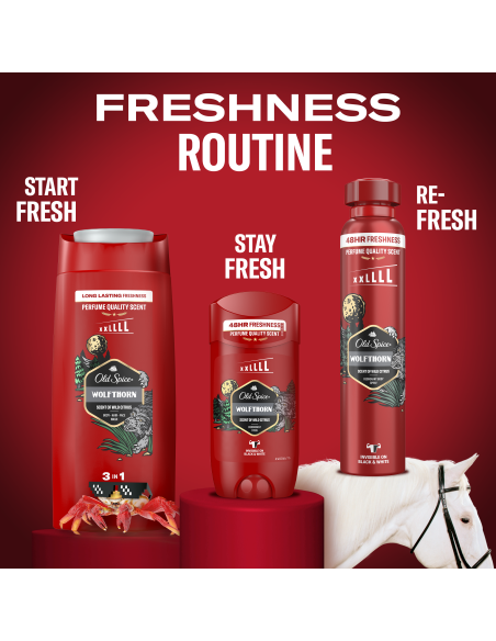Old Spice Wolfthorn dušigeel ja šampoon 4x1000ml