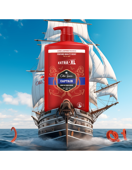 Old Spice Captain dušigeel ja šampoon 4x1000 ml