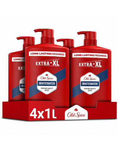 Old Spice Whitewater dušigeel ja šampoon 4x1000 ml
