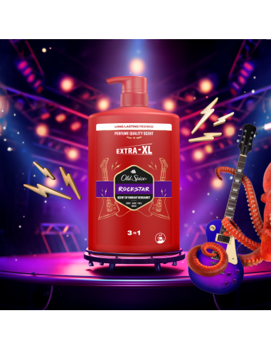 Old Spice Rockstar dušigeel ja šampoon 4x1000 ml