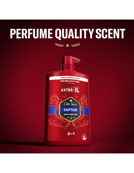 Old Spice Captain Meeste Dušigeel Ja Šampoon, 4x1000 ml