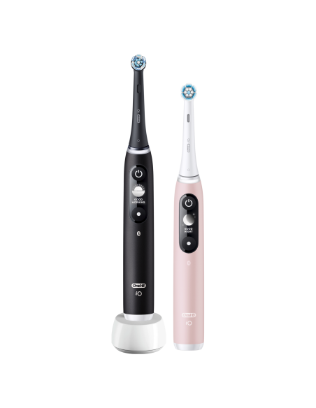 DC! iOM6d.2J6 Oral-B iO6 Duo Pack elektriline hambahari Black + Pink Sand Extra Käepide