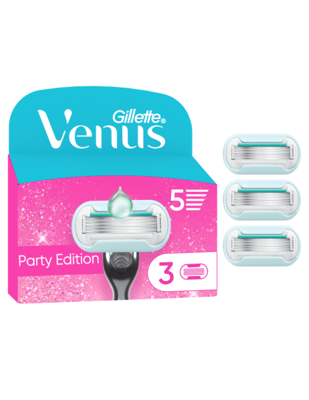 Gillette Venus Party Edition Raseerija Varuterad, 3 tk