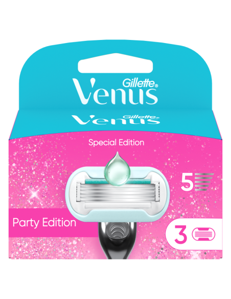 Gillette Venus Party Edition Raseerija Varuterad, 3 tk