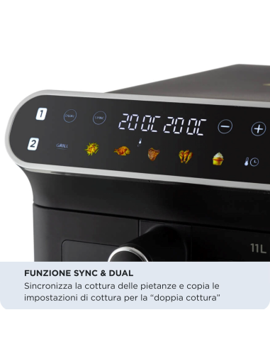 4640 Ariete Air Fryer Vertical Duo -...