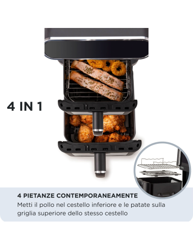 4640 Ariete Air Fryer Vertical Duo -...