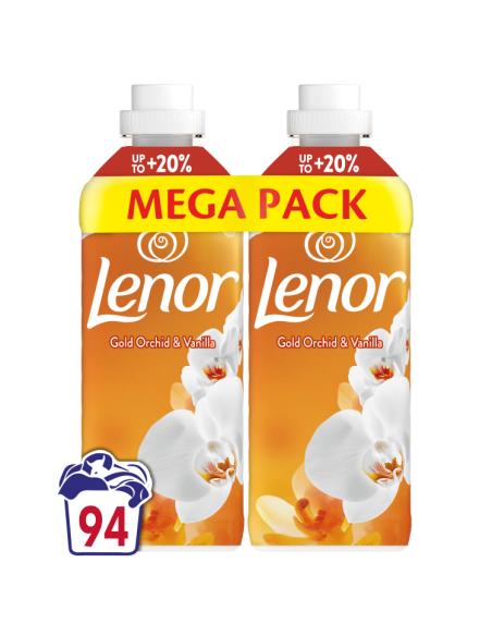 KAST 6 tk! LENOR Pesuloputusvahend Gold Orchid & Vanilla 2 x 987 ml (94 Pesukorda)