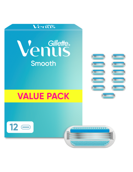 Gillette Venus Smooth raseerija varuterad,12 tk