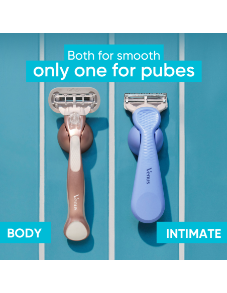 Gillette Venus Intimate raseerija + 5 vahetustera
