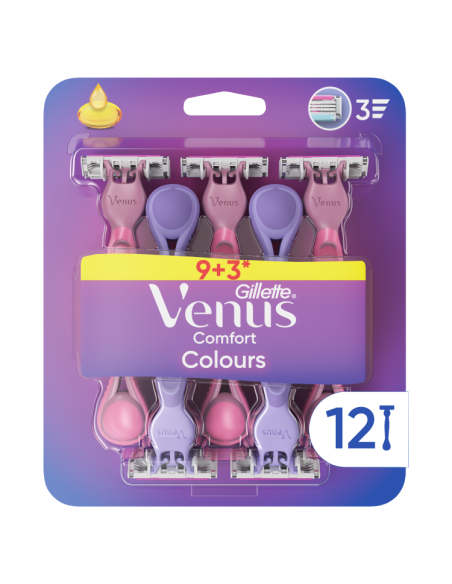Gillette Venus Comfort Colours ühekordsed raseerijad 12 tk