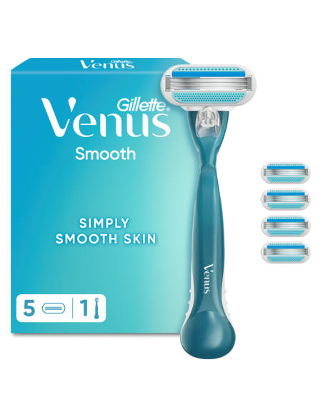 KAST 6 tk! Gillette Venus Smooth Naiste Raseerija + 4 Tera