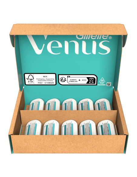 KAST 20 tk! Gillette Venus Deluxe Smooth Sensitive Rosegold Raseerija Varuterad, 10 tk