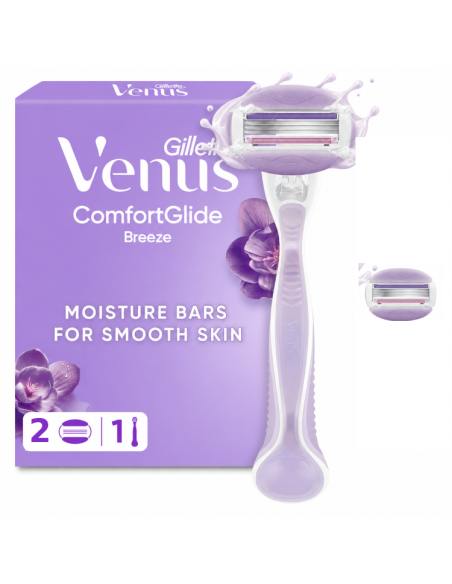 Gillette Venus ComfortGlide Breeze Raseerija + Varuterad 2 tk