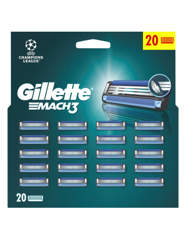 Gillette Mach3 Meeste Varuterad, 20 tk