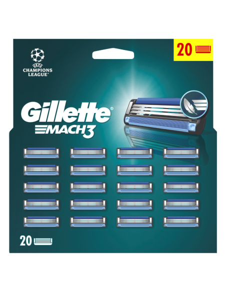Gillette Mach3 Meeste Varuterad, 20 tk