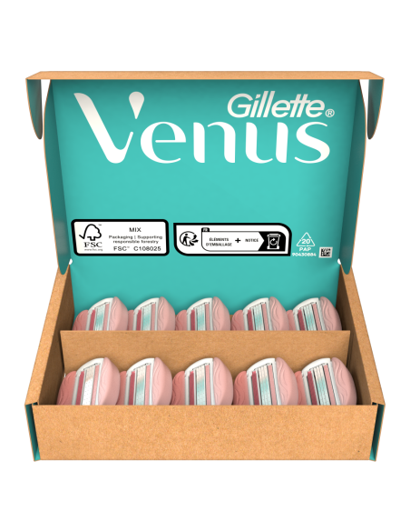 KAST 20 tk! Gillette Venus ComfortGlide Spa Breeze Raseerija Varuterad, 10 tk