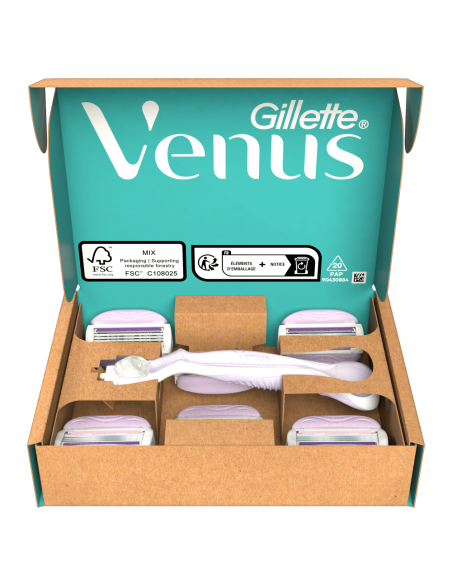 Gillette Venus ComfortGlide Breeze Raseerija + Varuterad 6 tk