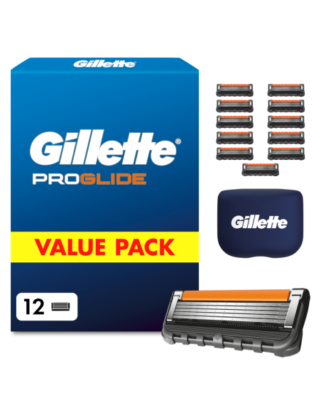 Gillette Fusion Proglide Varuterad Meestele 12 tk, Terade Hoidik